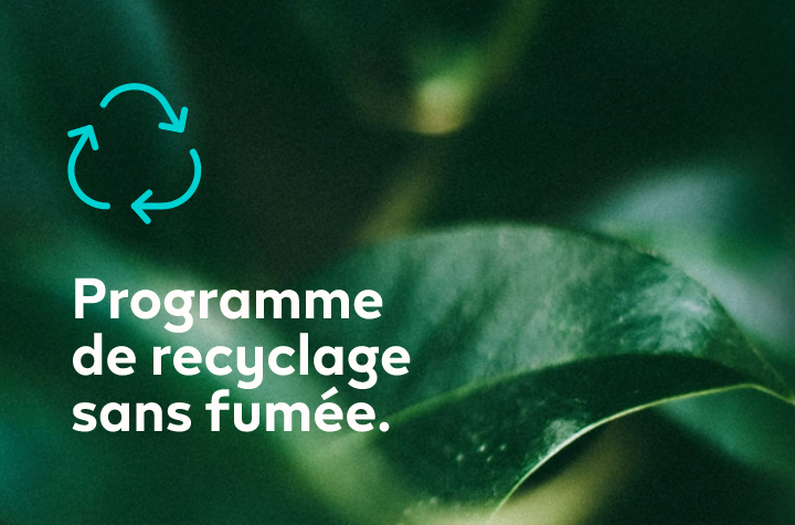 Smoke free recycle program