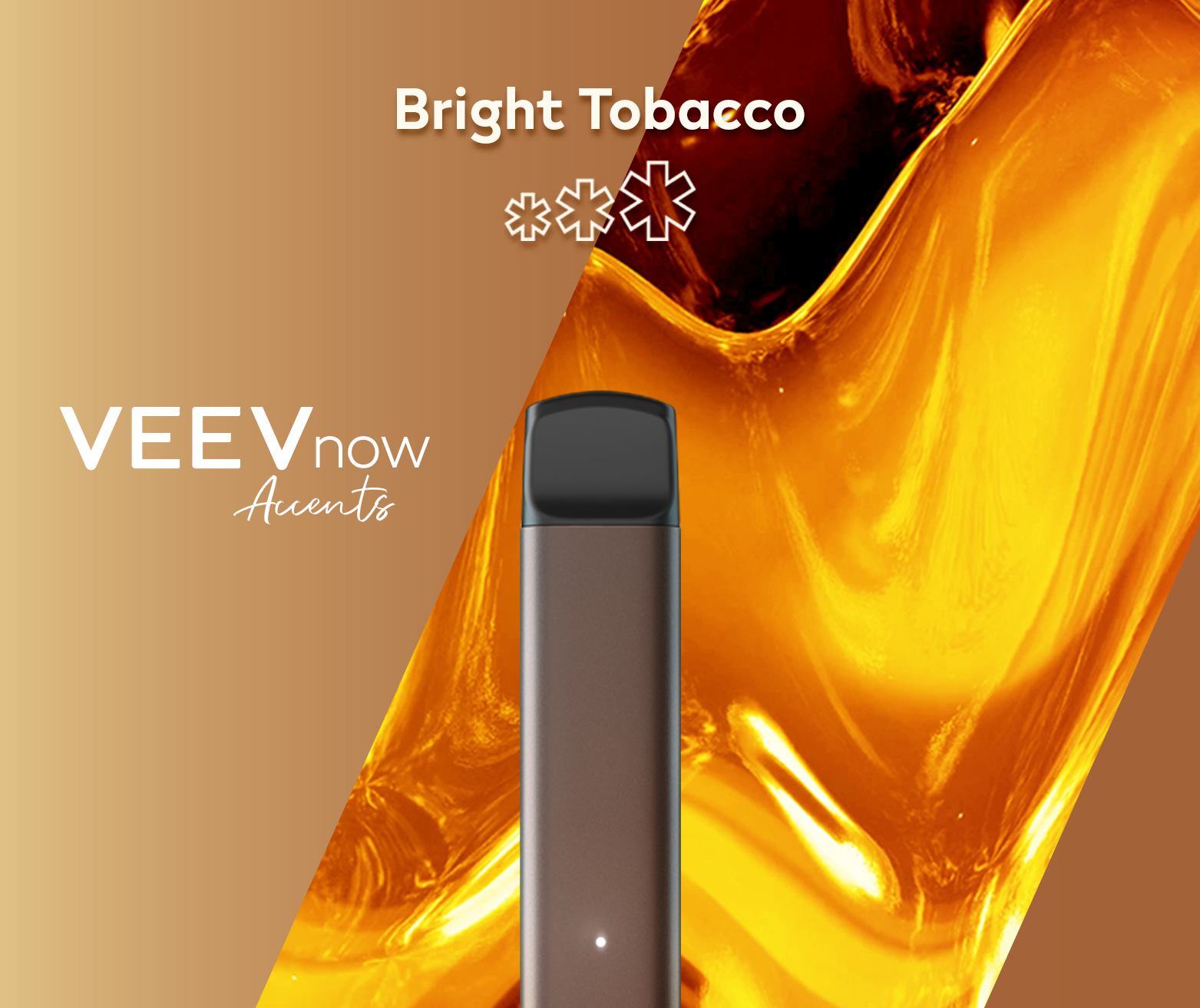 A VEEV NOW Disposable in Bright Tobacco Flavour